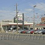 A long time dealership resided here for decades and has since been moved.  This area is now called the Brewery District