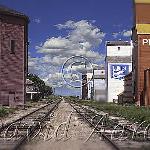 One of the most beautiiful grain elevator photos in my collection and includes the historic water tower.  Note:  This photo has been cropped.  The original image will show the entire scene 1979