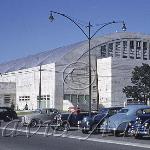 This is a very rare colour Kodachrome image of the Victoria Memorial arena taken in 1951.  Image has been cropped for the internet